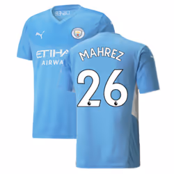 2021-2022 Man City Home Shirt (MAHREZ 26) - XXL