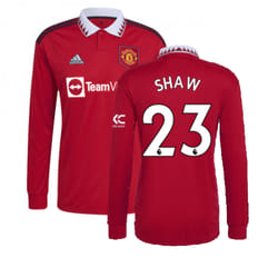 2022-2023 Man Utd Long Sleeve Home Shirt (SHAW 23) - XS