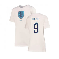 2022-2023 England Crest Tee (White) - Kids (Kane 9) - SB