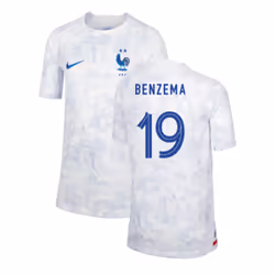 2022-2023 France Away Shirt (Kids) (Benzema 19) - SB