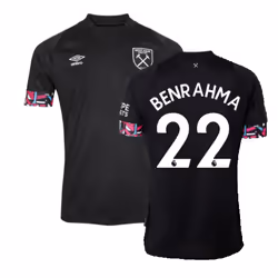 2022-2023 West Ham Away Shirt (Kids) (BENRAHMA 22) - LB