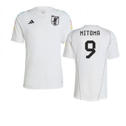 2022-2023 Japan Pre-Match Shirt (White) (Mitoma 9) - L