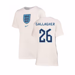 2022-2023 England Crest Tee (White) - Kids (Gallagher 26) - XSB