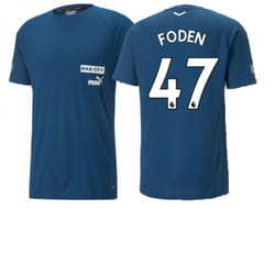 2022-2023 Man City Casuals Tee (Blue) (FODEN 47) - L