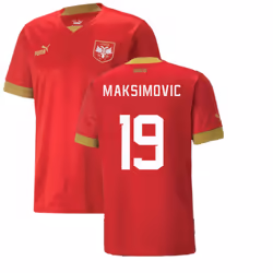 2022-2023 Serbia Home Shirt (MAKSIMOVIC 19) - M