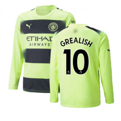 2022-2023 Man City Long Sleeve Third Shirt (GREALISH 10) - M