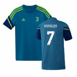 2022-2023 Juventus Training Shirt (Active Teal) - Kids (RONALDO  7) - SB