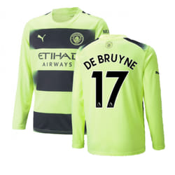 2022-2023 Man City Long Sleeve Third Shirt (DE BRUYNE 17) - M