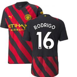 2022-2023 Man City Authentic Away Shirt (RODRIGO 16) - S