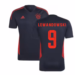 2022-2023 Bayern Munich Training Shirt (Black) (LEWANDOWSKI 9) - XXL