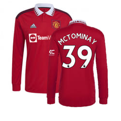 2022-2023 Man Utd Long Sleeve Home Shirt (McTOMINAY 39) - L