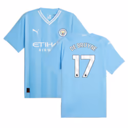 2023-2024 Man City Authentic Home Shirt (DE BRUYNE 17) - XL