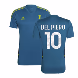 2022-2023 Juventus Training Shirt (Active Teal) (DEL PIERO 10) - M