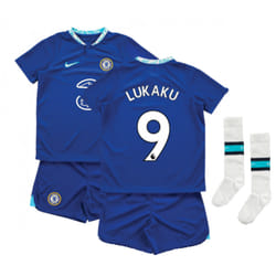 2022-2023 Chelsea Little Boys Home Mini Kit (LUKAKU 9) - XLB