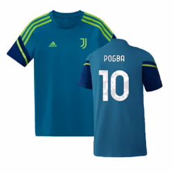 2022-2023 Juventus Training Shirt (Active Teal) - Kids (POGBA 10) - SB