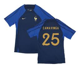 2022-2023 France Strike Dri-Fit Training Shirt (Navy) (Camavinga 25) - XXL