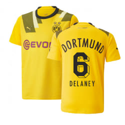 2022-2023 Borussia Dortmund CUP Shirt (Kids) (DELANEY 6) - XSB