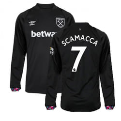 2022-2023 West Ham Long Sleeve Away Shirt (SCAMACCA 7) - 3XL