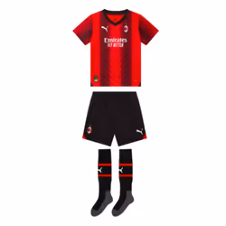 2023-2024 AC Milan Home Mini Kit (Ibrahimovic 11) - 3-4 Years
