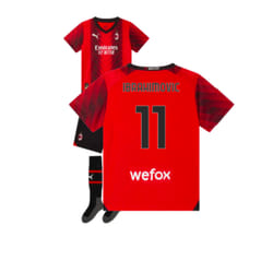 2023-2024 AC Milan Home Mini Kit (Ibrahimovic 11) - 2-3 Years