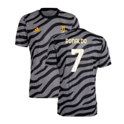 2023-2024 Juventus Pre-Match Shirt (Black) (RONALDO  7) - M