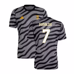 2023-2024 Juventus Pre-Match Shirt (Black) (RONALDO 7) - XXL