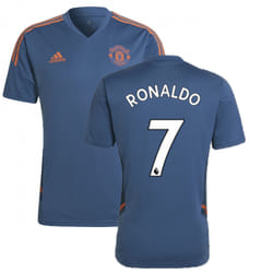 2022-2023 Man Utd Training Shirt (Blue) (RONALDO 7) - M