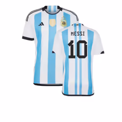 Argentina 2022 World Cup Winners Home Shirt (MESSI 10) - 3XL