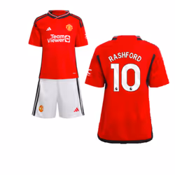 2023-2024 Man Utd Home Mini Kit (Rashford 10) - 18-24 Months