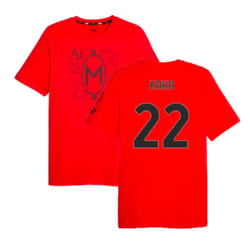 2023-2024 AC Milan FtblCore Graphic Tee (Red) (Kaka 22) - XXL