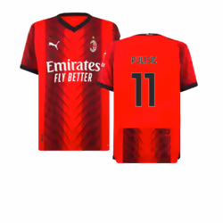 2023-2024 AC Milan Home Authentic Shirt (Pulisic 11) - XL