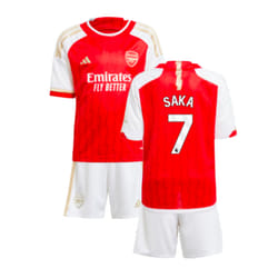 2023-2024 Arsenal Home Mini Kit (Saka 7) - 5-6 Years