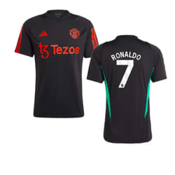 2023-2024 Man Utd Training Jersey (Black) (Ronaldo 7) - L