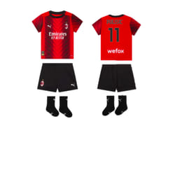 2023-2024 AC Milan Home Baby Kit (Pulisic 11) - 2-4 Months