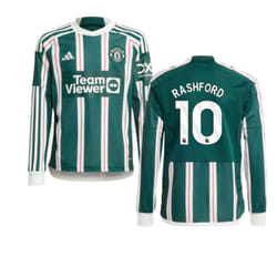 2023-2024 Man Utd Away Long Sleeve Shirt (Kids) (Rashford 10) - MB
