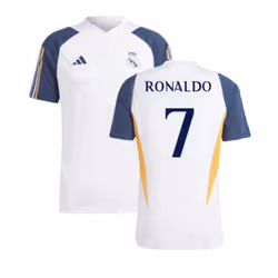 2023-2024 Real Madrid Training Shirt (White) (Ronaldo 7) - XL