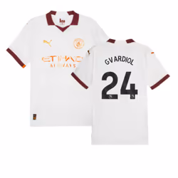 2023-2024 Man City Authentic Away Shirt (Gvardiol 24) - S