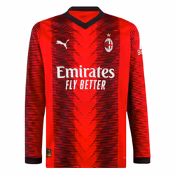 2023-2024 AC Milan Long Sleeve Home Shirt (Maldini 3) - M