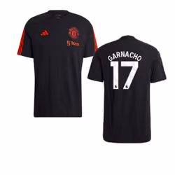 2023-2024 Man Utd Training Tee (Black) (Garnacho 17) - XXL
