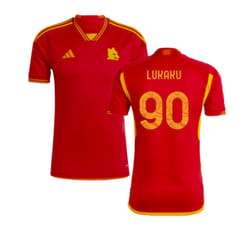 2023-2024 AS Roma Home Shirt (LUKAKU 90) - S