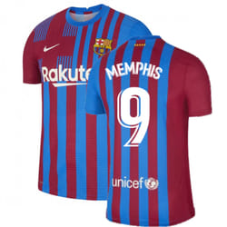 2021-2022 Barcelona Vapor Match Home Shirt (MEMPHIS 9) - S