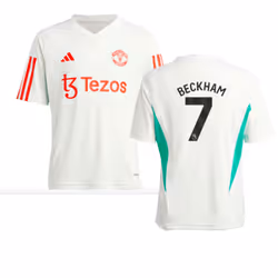 2023-2024 Man Utd Training Jersey (White) - Kids (Beckham 7) - XXL
