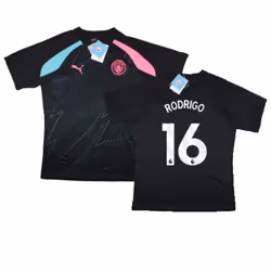2023-2024 Man City Pre-Match Jersey (Dark Navy) (RODRIGO 16) - M