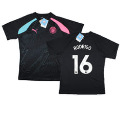2023-2024 Man City Pre-Match Jersey (Dark Navy) (RODRIGO 16) - M