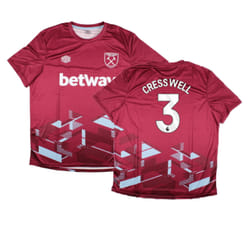 2023-2024 West Ham Warm Up Jersey (Claret) (CRESSWELL 3) - XXL
