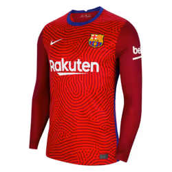 2020-2021 Barcelona Away Goalkeeper Shirt (Red) - Kids (Ter Stegen 1) - SB