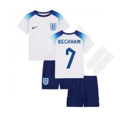 2022-2023 England Home Little Boys Mini Kit (Beckham 7) - 9-12 Months