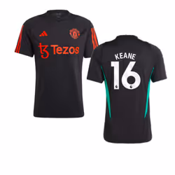 2023-2024 Man Utd Training Jersey (Black) (Keane 16) - XL