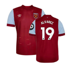2023-2024 West Ham Home Shirt (Kids) (ALVAREZ 19) - XLB