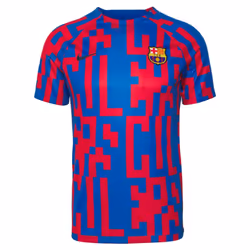 2022-2023 Barcelona Pre-Match Training Shirt (Blue) (RONALDINHO 10) - S